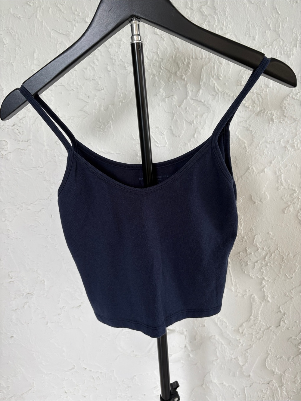 Brandy Melville Navy Double Spaghetti Strap Cami Top